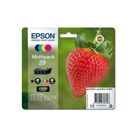 Tusz Epson T29 CMYK 5,3/3x3,2ml Tusz Epson T29 CMYK 5,3/3x3,2ml