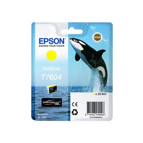 Tusz Epson T7604 Yellow 25,9ml