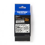 Taśma Brother TZE-S151 24mm x 8m czarny/przezroczysty
