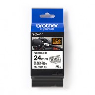 Taśma Brother TZE-FX251 24mm x 8m czarny/biały