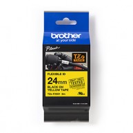 Taśma Brother TZE-FX651 24mm x 8m czarny/żółty