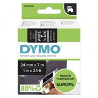 Taśma Dymo D1 53721 24mm x 7m biały/czarny