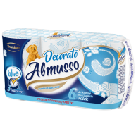 Papier toaletowy Almusso Decorato 3W 6szt. niebieski