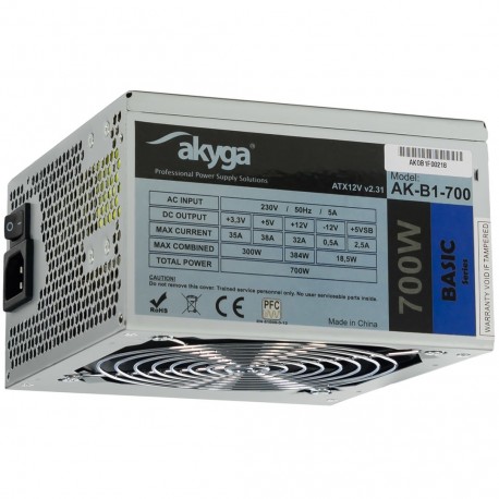 Zasilacz Akyga AK-B1-700 700 W Pasywne 120 mm