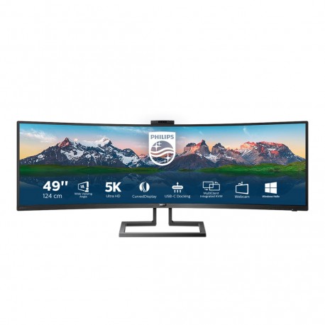 Monitor Philips 499P9H/00 48,8" VA 5120x1440 DisplayPort, HDMI x2 kolor czarny