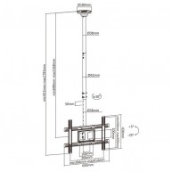 Uchwyt sufitowy do telewizora Maclean MC-803 sufitowy 23" - 100" max. 50kg