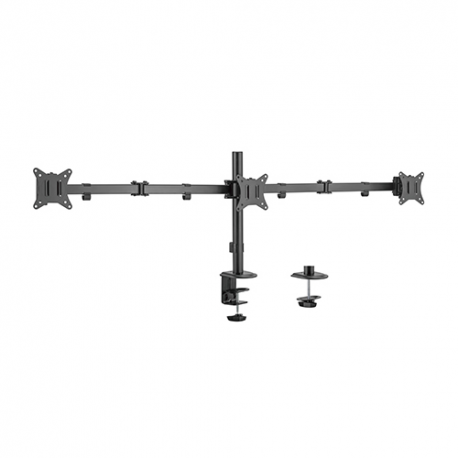 GEMBIRD BIURKOWE REGULOWANE RAMIĘ/UCHWYT NA 3 MONITORY 17-27, 100X100MM, DO 7KG