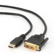 Kabel GEMBIRD CC-HDMI-DVI-10 HDMI M - DVI-D M 3m kolor czarny