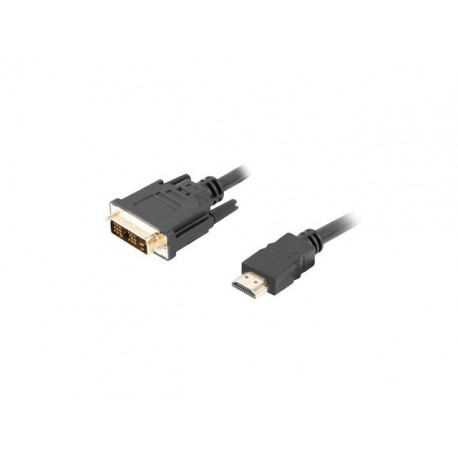 Kabel Lanberg CA-HDDV-10CC-0030-BK HDMI M - DVI-D 18+1 M 3m kolor czarny
