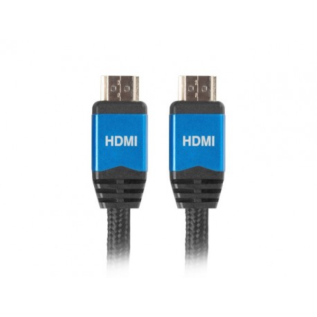 Kabel Lanberg Premium CA-HDMI-20CU-0018-BL HDMI M - HDMI M 1,8m kolor czarny