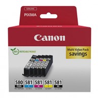 Tusz Canon PGI-580 PGBK/CLI-581 CMYK CMYK 5-pak