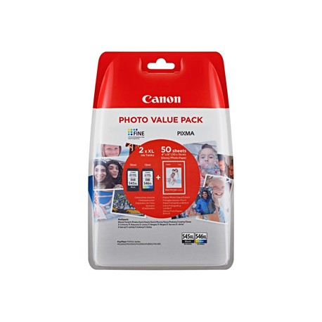 Tusz Canon PG-545XL/CL-546XL/GP-501 CMYK [400 str.]