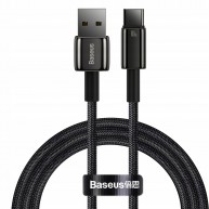 Kabel USB do USB-C Baseus Tungsten Gold 100W czarny