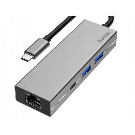 Multiport Hama 2x USB-A 3.2, 1x USB-C, 1x LAN