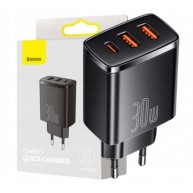 Ładowarka Baseus Compact Quick Charger 30W czarna