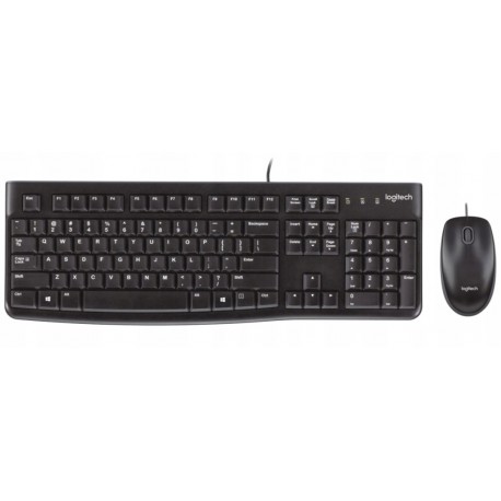 Klawiatura + mysz przewodowa Logitech MK120
