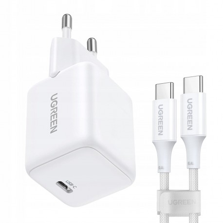 Ładowarka sieciowa UGREEN Nexode X513 30W + kabel biała