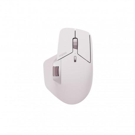 Mysz bezprzewodowa ergonomiczna Rapoo MULTI-MODE MT760 M różowa