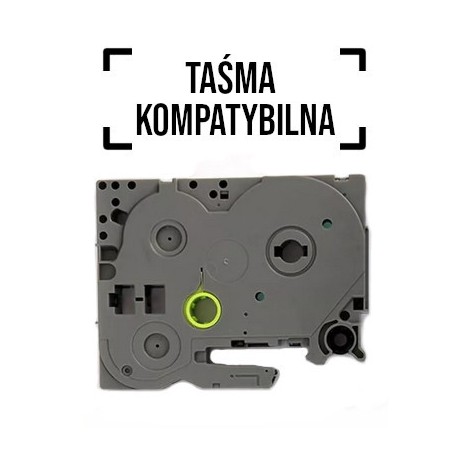 Taśma zamienna do Brother TZ-421 czarny/czerwony 9mm x 8m