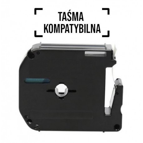 Taśma zamienna do P-Touch MK-121 czarny/przezroczysty 9mm x 8m