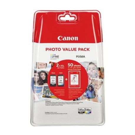 Tusz Canon PG545XL/CL546XL+50xGP501 BK/C Tusz Canon PG545XL/CL546XL+50xGP501 BK/C