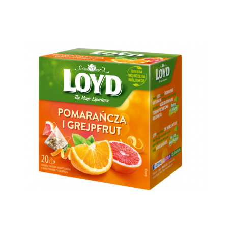 Herbata owocowa Loyd Pomarańcza i Grejpfrut 20 tb Herbata owocowa Loyd Pomarańcza i Grejpfrut 20 tb