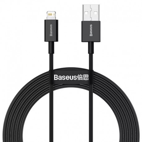 Kabel USB do Lightning Baseus Superior 1m czarny Kabel USB do Lightning Baseus Superior 1m czarny